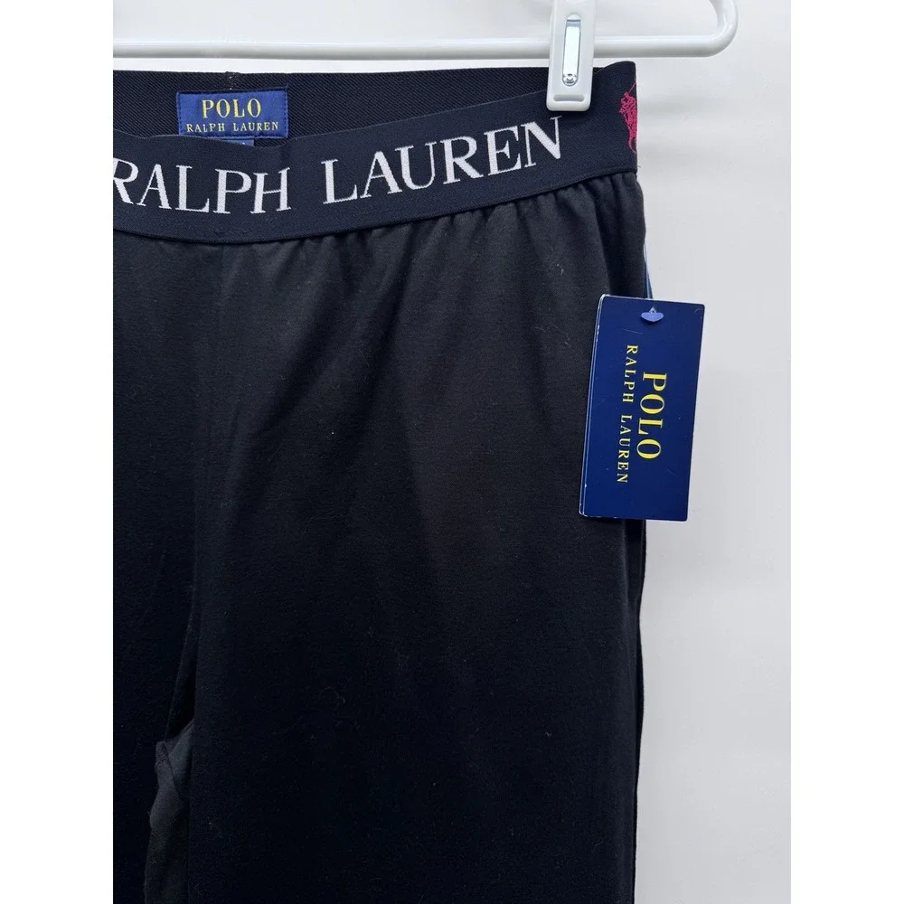 Polo Ralph Lauren Men's Black Mercerized Cotton Jogger Sleep Pants Small NWT